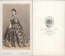 Lehmann, Berlin, Pauline Lucca, soprano Vintage CDV albumen carte de visite.Pa