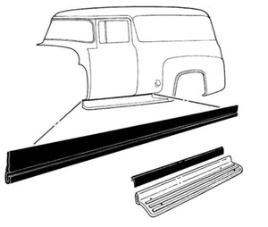 Camión Ford 1953 1954 1955 1956 panel estribo a sello de carrocería - Imagen 1 de 1