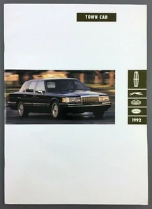 Lincoln Town Car 1992 sala de exposición folleto de ventas concesionario auto coche folleto de colección - Imagen 1 de 7