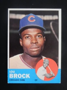 1963 Topps Baseballkarte #472 Lou Brock (EX-MT) - Bild 1 von 2