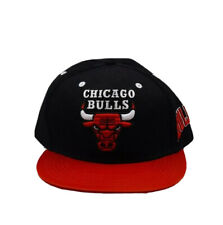 Chicago Bulls Era 9fifty NBA Adjustable Snapback Hat Cap Flat Brim Black 950