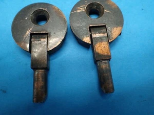 Vintage Singer Sewing Machine Cabinet 1 Hole Head Pin Hinges Brass Tone #6 - Picture 1 of 9