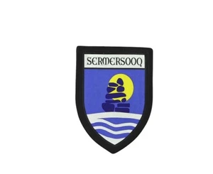 Patch printed embroidery souvenir shield crest city travel sermersooq greenland - Bild 1 von 1