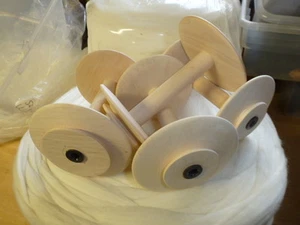 Kromski Spulen VIER Jumbo Spulen UNVOLLENDET KOSTENLOSER VERSAND  - Bild 1 von 1