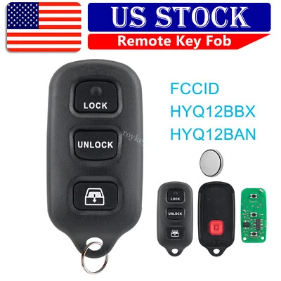 Replacement For 2001 2002 2003 2004 2005 2006 2007 2008 Toyota Sequoia Key Fob - Image 1 of 4