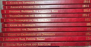 Bass Ultimate Fishing Library 10 Volumes Hardcover Leather Bound Books (NEW) HB - Picture 1 of 8