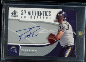 Auténtico Philip Rivers 2006 SP autógrafo automático en tarjeta impresión corta SP SSP #SP-PR - Imagen 1 de 1