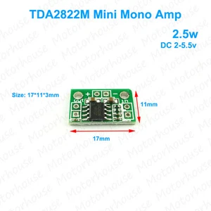 DC3V 5V TDA2822M Micro Mono Audio Power Amplifier Board Mini Mono Channel Module - Picture 1 of 2