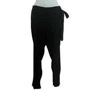 Hoss Intropia Women's Italy Black Button Closure Side-Tie Pants - Size 40 (XS/S) - Picture 1 of 9
