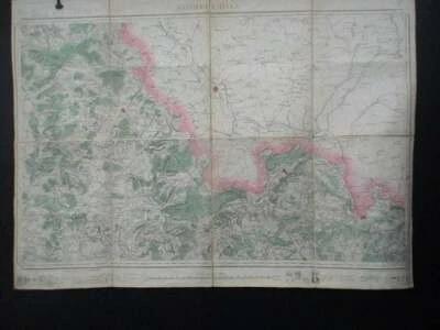 Very old map of Sarreguemines, France. Sarreguemi - Image 1 of 4