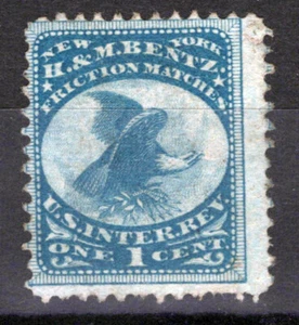 US Revenue Match Stamps RO28a F/VF sound, H&M Bentz ZAYIX 0924MAR111 - Picture 1 of 3