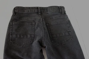 Vintage Genes Black Mens Jeans 28x30 Black Denim Slim Fit Straight Leg - Picture 1 of 13