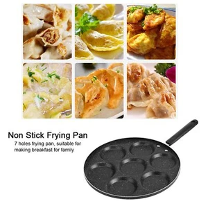 7-Hole Fried Egg Pancake Burger Frying Pan Non-Stick Breakfast Egg Maker Cook - Picture 1 of 11