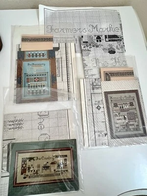 5 Told In a Garden Cross Stitch Pattern Chart Harvest Home Quilter Farmer Market - Image 1 of 4