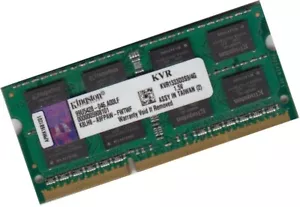 Kingston 4Gb Notebook DDR3 Speicher 1333 Mhz KVR1333D3S9/4G SoDimm 204Pin 1,5V - Bild 1 von 1