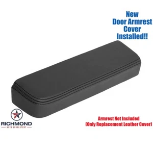 13-16 Ford F-250 F-350 Platinum Ed-Driver Side Door Leather Armrest Cover, Black - Picture 1 of 15