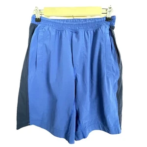 Lululemon Men's Athletic Shorts Size Small Blue Colorblock Lined Running - Picture 1 of 4