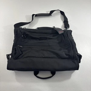 TUMI Alpha Tri-Fold Carry-On Garment Bag Nylon Black w/ Strap - See Pics & Read - Picture 1 of 22
