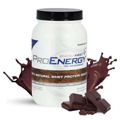 Shake EnergyFirst Grass-Fed Chocolate Whey Protein Isolate 2 lb alta proteína G... - Imagem 1 de 4