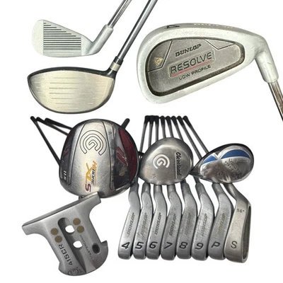 Juego completo de palos de golf Cleveland Dunlop MasterGrip para hombre diestro Reg Flex acero grafito Foto 1 de 4