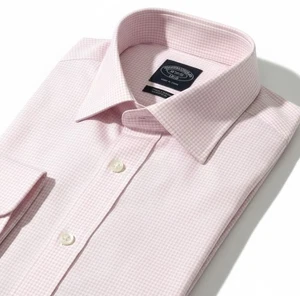 Camisa Brooks Brothers 100 % algodón con botones delanteros para hombre rosa a cuadros talla 18 34/35 - Imagen 1 de 6