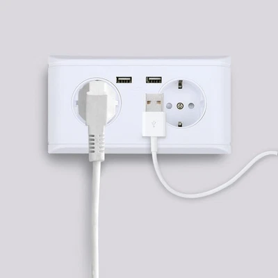 ↑European Multi-function Power Socket USB Wiring Socket 250V - Image 1 of 4