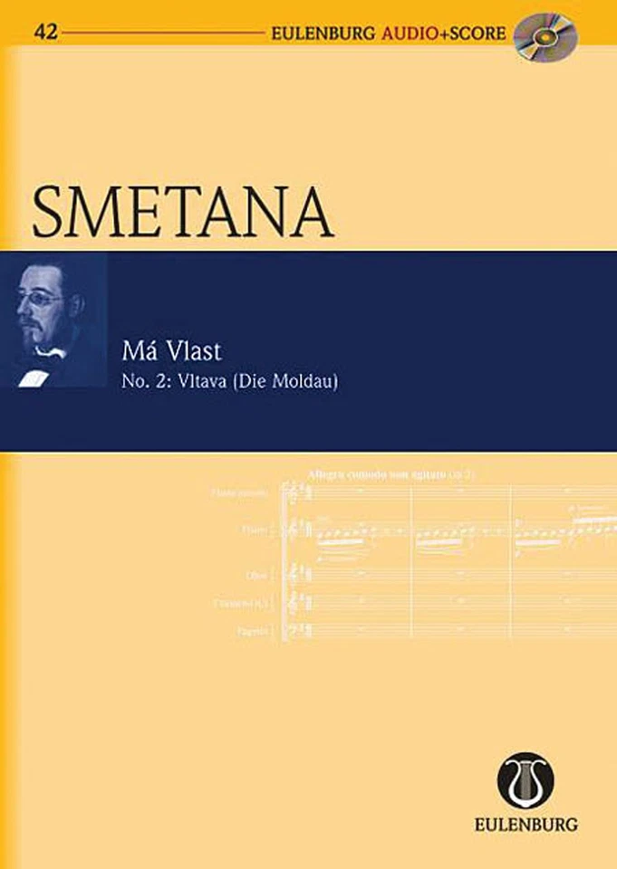 Study Score for Smetana Vltava My Fatherland No 2 Orchestra Sheet Music Book CD - Image 1 of 1