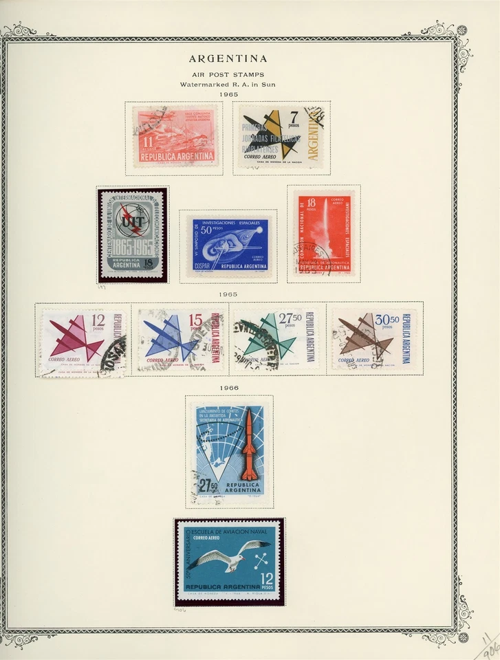 ARGENTINA Scott Specialty Album Page Lot #16 - SEE SCAN - $$$ - Image 1 of 1