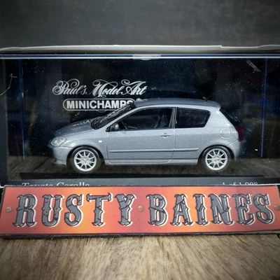 MINICHAMPS Toyota Corolla 2001, Silver, Limited Edition Diecast, 1/43 Boxed - Image 1 of 4