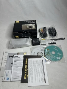 Near Mint Open Box Nikon COOLPIX S6100 16.0MP Digital Camera TESTED/WORKS Silver - Picture 1 of 24