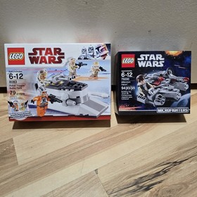 LEGO Star Wars: Rebel Trooper Battle Pack (8083) & Millennium Falcon (75030) NEW