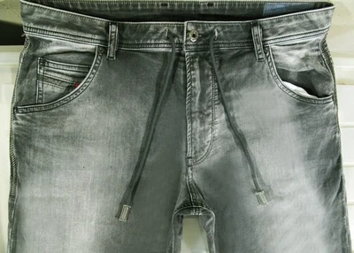 LO ÚLTIMO Pantalones de mezclilla para hombre DIESEL KROOLEY LONG-NE 855B ELÁSTICOS GRIS 34 x37 Foto 1 de 4