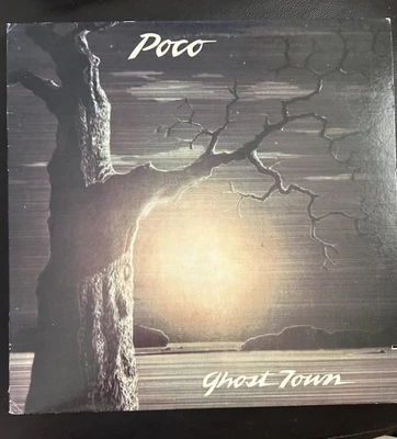 Poco Ghost Town LP NM/NM- 1982 Lyrics Atlantic 80008 NM - Image 1 of 4