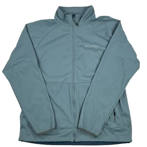 Columbia Jacket XL Green Interchange Omni Heat Outdoor Sportswear Camping Zip - Picture 1 of 9