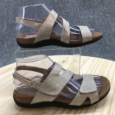 Rockport Sandals Womens 6 Ridge Asym Strappy Slingback Metallic Leather NEW - Image 1 of 4