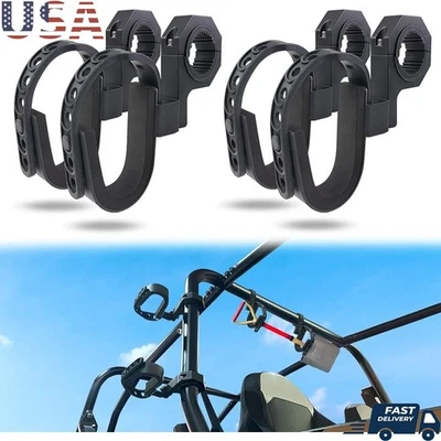 UTV Gun Rack Durable Steel Tool Holder Adjustable Straps Universal Fit 2 Sets US - Image 1 of 4