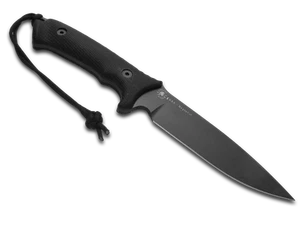 Spartan Blades Harsey Difensa Fixed Blade SB19BKBKNLBK Black Micarta Knife - Picture 1 of 2