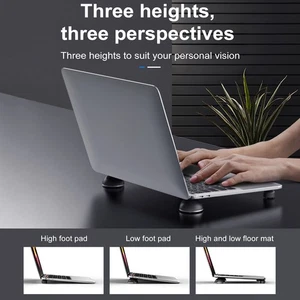Silicone Laptop Stand Lightweight Laptop Radiator Laptop Stand with Pad - Afbeelding 1 van 12