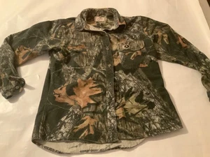 Vintage Mossy Oak Camo Button Up Hunting Shirt Womens medium 90s Woods - Picture 1 of 15