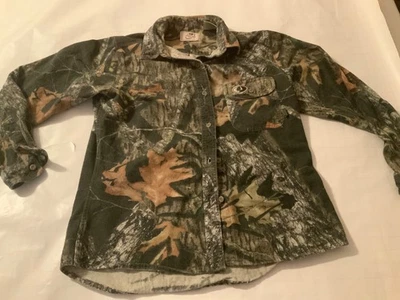 Vintage Mossy Oak Camo Button Up Hunting Shirt Womens medium 90s Woods - Image 1 of 4