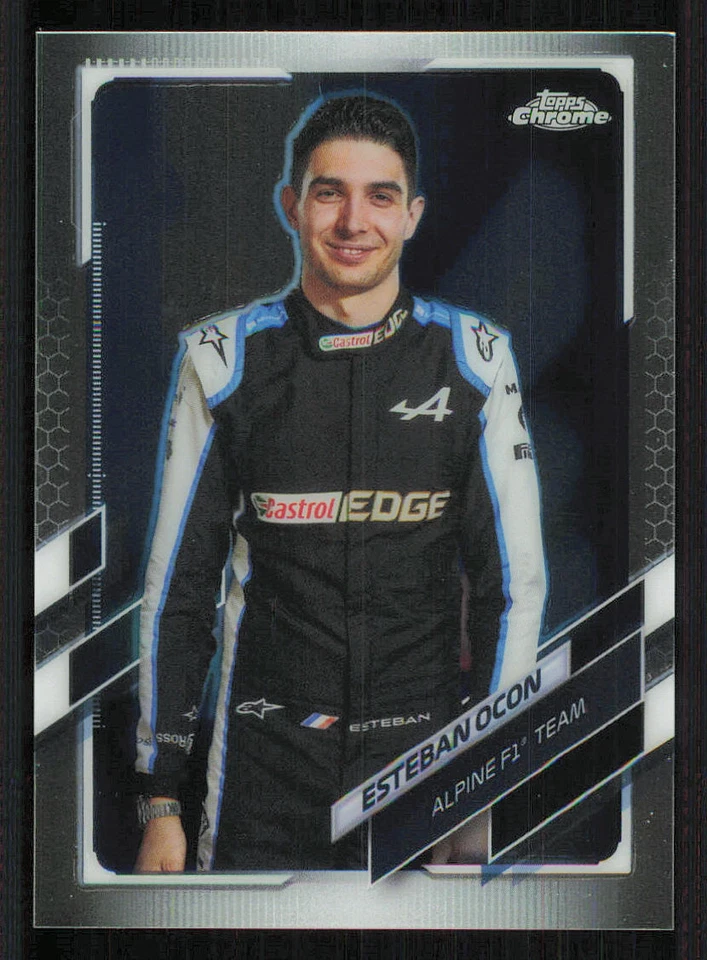 2021 Topps Chrome Formula 1 #10 Esteban Ocon - Image 1 of 2