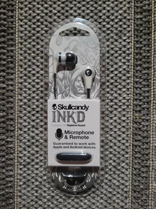 Skullcandy S2IKFY-074 Ink'd Earbud Headphones, White, With Mic & Remote, New! - Picture 1 of 2