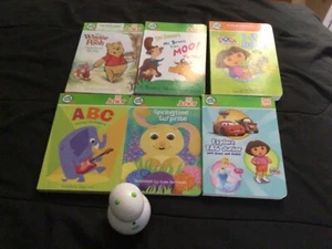 LEAP FROG TAG JUNIOR BOOK LOT OF 6 Dr suess Dora Winnie the pooh ABC with reader - Picture 1 of 3