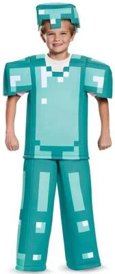 Minecraft Armor Prestige Mojang Видеоигра Карнавальное Платье Костюм для Хэллоуина Ребенок - Изображение 1 из 2