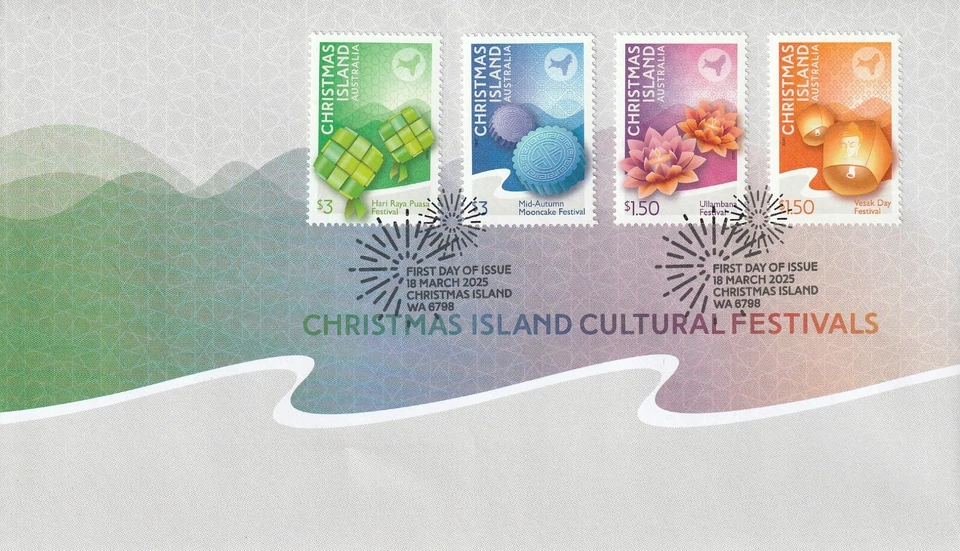 Christmas Island 2025: Culture Festivals. First Day Cover. Very Fine Used. - Image 1 of 1