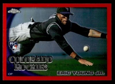 Eric Young Jr. 2010 Topps Chrome Orange Refractors #171 - Image 1 of 2