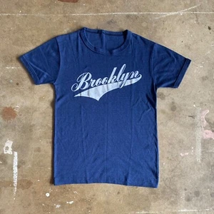 1970s VINTAGE BROOKLYN NEW YORK CITY SOUVENIR RINGER T-SHIRT SZ S NYC 70s - Picture 1 of 7