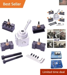 Lightweight Mini Lathe Tool Holder Set with Multiple Attachments - Easy Install - Picture 1 of 7