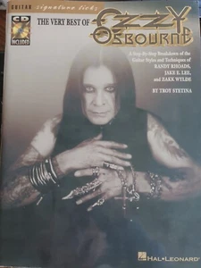 SIG. LICKS THE VERY BEST of OZZY OSBOURNE for GUITAR TAB + VOCAL with CD-HAL- GC - Picture 1 of 3