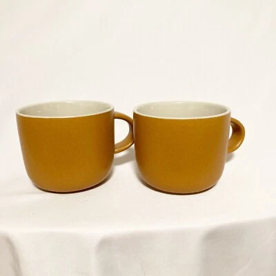 West Elm x Aaron Probyn Stoneware Mugs Golden Oak Set of 2 - Image 1 of 4